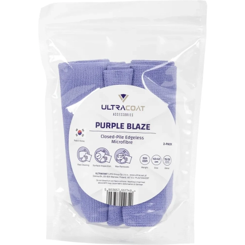 ULTRACOAT PURPLE BLAZE 2-PACK uniwersalna mikrofibra o zamkniętym włosiu